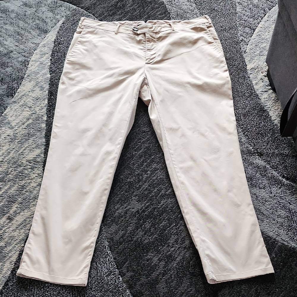 Brunello Cucinelli Cream Chinos Classic Style